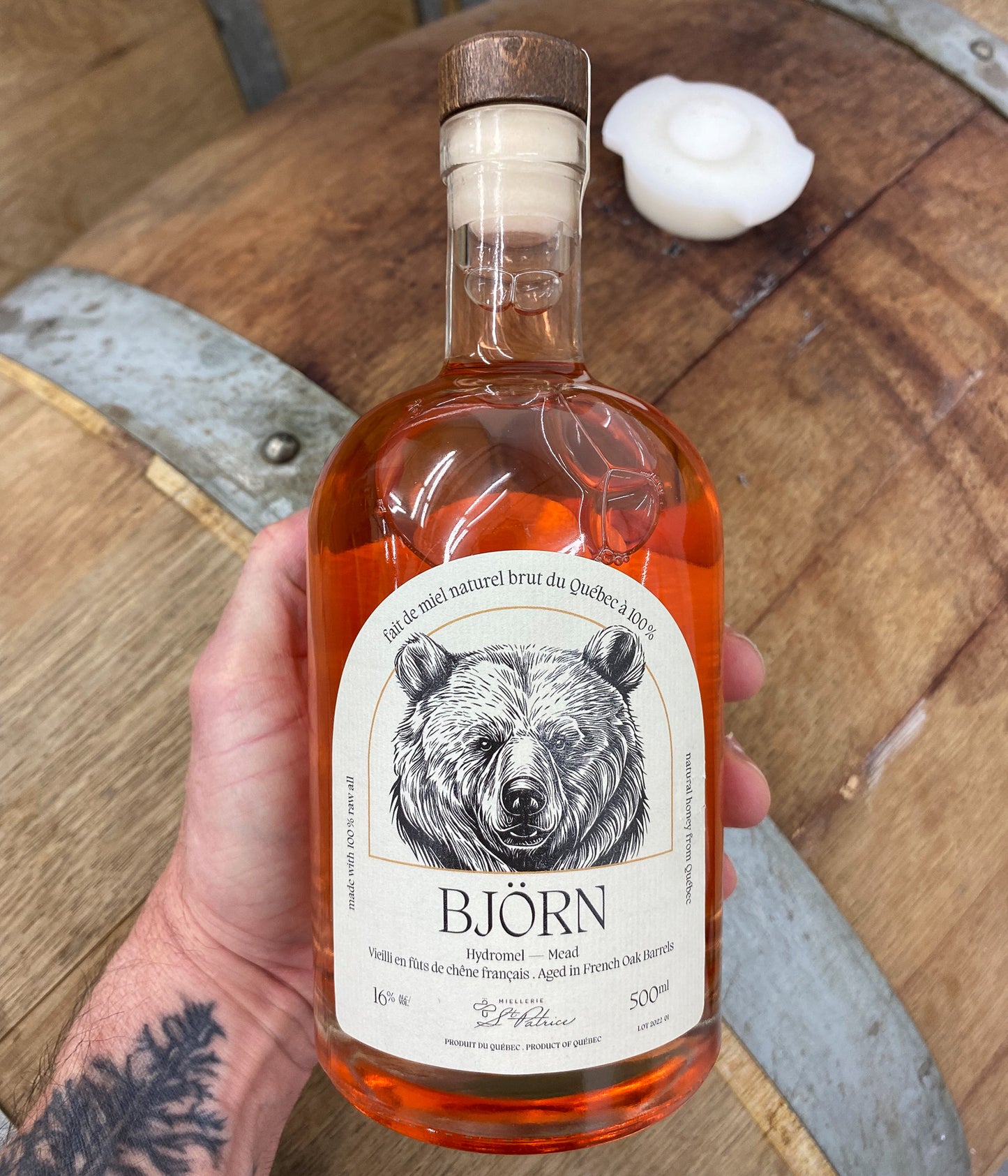 Björn - Hydromel vieilli en fûts de chêne français. 500ml