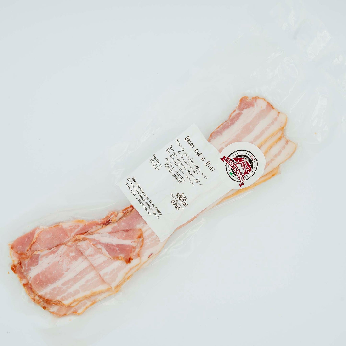 Bacon fumé au miel - 250g